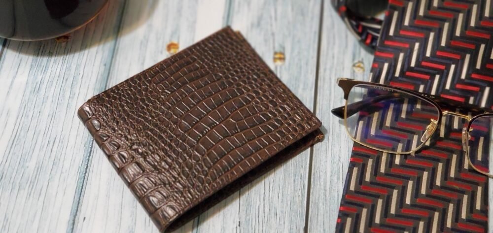 Crocodile Style Leather Wallets