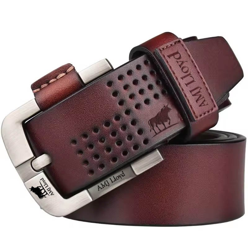 AMJ Des Moines Leather Belt